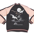 Load image into Gallery viewer, Japanesque Sukajan Jacket Men's Japanese Souvenir Jacket Japanese Crane 3RSJ-752 Black/Pink