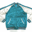 Load image into Gallery viewer, Japanesque Sukajan Jacket Men's Japanese Souvenir Jacket Japanese Crane 3RSJ-752 Blue-Green/Off