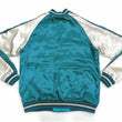 Load image into Gallery viewer, Japanesque Sukajan Jacket Men's Japanese Souvenir Jacket Japanese Crane 3RSJ-752 Blue-Green/Off
