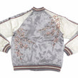 Load image into Gallery viewer, Japanesque Sukajan Jacket Men's Japanese Souvenir Jacket Weeping Cherry 3RSJ-753 Gray/Off