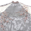 Load image into Gallery viewer, Japanesque Sukajan Jacket Men's Japanese Souvenir Jacket Weeping Cherry 3RSJ-753 Gray/Off