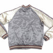 Load image into Gallery viewer, Japanesque Sukajan Jacket Men's Japanese Souvenir Jacket Weeping Cherry 3RSJ-753 Gray/Off