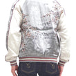 Load image into Gallery viewer, Japanesque Sukajan Jacket Men's Japanese Souvenir Jacket Weeping Cherry 3RSJ-753 Gray/Off