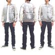 Load image into Gallery viewer, Japanesque Sukajan Jacket Men's Japanese Souvenir Jacket Weeping Cherry 3RSJ-753 Gray/Off