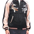 Load image into Gallery viewer, Japanesque Sukajan Men's Japanese Souvenir Jacket Japanese Koi fish 3RSJ-754 Black/Pink
