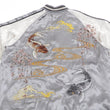 Load image into Gallery viewer, Japanesque Sukajan Men's Japanese Souvenir Jacket Japanese Koi fish 3RSJ-754 Gray/Off