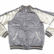 Load image into Gallery viewer, Japanesque Sukajan Men's Japanese Souvenir Jacket Japanese Koi fish 3RSJ-754 Gray/Off