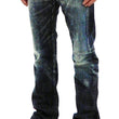 Load image into Gallery viewer, Eternal Faded Jeans Men's Low Rise Slim Fit Straight Leg Button Fly Japanese Denim 52291 Dark-Indigo