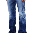 Load image into Gallery viewer, Eternal Faded Jeans Men's Low Rise Slim Fit Straight Leg Button Fly Japanese Denim 52291 Light-Indigo