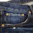 Load image into Gallery viewer, Eternal Ripped Distressed Jeans Men's Pre-Faded Denim Low Rise Slim Fit Straight Leg Button Fly 52292 Dark-Indigo