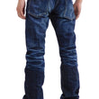 Load image into Gallery viewer, Eternal Ripped Distressed Jeans Men's Pre-Faded Denim Low Rise Slim Fit Straight Leg Button Fly 52292 Dark-Indigo