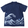 Load image into Gallery viewer, Studio D'artisan Indigo Short Sleeve Button-Up Shirt Men's Japanese Art Casual Shirt 5668