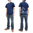 Load image into Gallery viewer, Studio D'artisan Indigo Short Sleeve Button-Up Shirt Men's Japanese Art Casual Shirt 5668