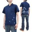 Load image into Gallery viewer, Studio D'artisan Indigo Short Sleeve Button-Up Shirt Men's Japanese Art Casual Shirt 5668