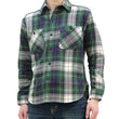Load image into Gallery viewer, Studio D'artisan Plaid Flannel Shirt Men's Heavyweight Long Sleeve Button Up Work Shirt 5685 Green Plaid