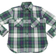 Load image into Gallery viewer, Studio D'artisan Plaid Flannel Shirt Men's Heavyweight Long Sleeve Button Up Work Shirt 5685 Green Plaid