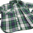 Load image into Gallery viewer, Studio D'artisan Plaid Flannel Shirt Men's Heavyweight Long Sleeve Button Up Work Shirt 5685 Green Plaid