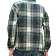 Load image into Gallery viewer, Studio D'artisan Plaid Flannel Shirt Men's Heavyweight Long Sleeve Button Up Work Shirt 5685 Green Plaid