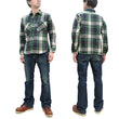 Load image into Gallery viewer, Studio D'artisan Plaid Flannel Shirt Men's Heavyweight Long Sleeve Button Up Work Shirt 5685 Green Plaid