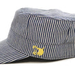 Load image into Gallery viewer, Studio D'artisan Hickory Work Cap Men's Adjustable Flat Top Railroad Engineer Hat 7222H