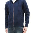 Load image into Gallery viewer, Studio D'artisan Plain Hoodie Men's Solid Zip-Up Hooded Sweatshirt 8087M Navy-Blue