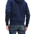 Load image into Gallery viewer, Studio D'artisan Plain Hoodie Men's Solid Zip-Up Hooded Sweatshirt 8087M Navy-Blue