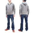 Load image into Gallery viewer, Studio D'artisan Plain Hoodie Men's Solid Zip-Up Hooded Sweatshirt 8087M Heather-Grey