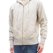 Load image into Gallery viewer, Studio D'artisan Plain Hoodie Men's Solid Zip-Up Hooded Sweatshirt 8087M Oatmeal