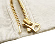 Load image into Gallery viewer, Studio D'artisan Plain Hoodie Men's Solid Zip-Up Hooded Sweatshirt 8087M Oatmeal