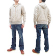 Load image into Gallery viewer, Studio D'artisan Plain Hoodie Men's Solid Zip-Up Hooded Sweatshirt 8087M Oatmeal