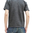 Load image into Gallery viewer, Studio D'artisan Plain T-shirt Men's Short Sleeve Suvin Gold Tsuri-ami Loopwheeled Pocket Tee 9916 Heather-Black
