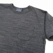 Load image into Gallery viewer, Studio D'artisan Plain T-shirt Men's Short Sleeve Suvin Gold Tsuri-ami Loopwheeled Pocket Tee 9916 Heather-Black