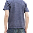 Load image into Gallery viewer, Studio D'artisan Plain T-shirt Men's Short Sleeve Suvin Gold Tsuri-ami Loopwheeled Pocket Tee 9916 Heather-Navy-Blue