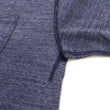 Load image into Gallery viewer, Studio D'artisan Plain T-shirt Men's Short Sleeve Suvin Gold Tsuri-ami Loopwheeled Pocket Tee 9916 Heather-Navy-Blue