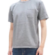 Load image into Gallery viewer, Studio D'artisan Plain T-shirt Men's Short Sleeve Suvin Gold Tsuri-ami Loopwheeled Pocket Tee 9916 Heather-Gray