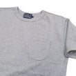 Load image into Gallery viewer, Studio D'artisan Plain T-shirt Men's Short Sleeve Suvin Gold Tsuri-ami Loopwheeled Pocket Tee 9916 Heather-Gray
