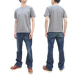 Load image into Gallery viewer, Studio D'artisan Plain T-shirt Men's Short Sleeve Suvin Gold Tsuri-ami Loopwheeled Pocket Tee 9916 Heather-Gray