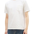 Load image into Gallery viewer, Studio D'artisan Plain T-shirt Men's Short Sleeve Suvin Gold Tsuri-ami Loopwheeled Pocket Tee 9916 White