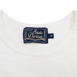 Load image into Gallery viewer, Studio D'artisan Plain T-shirt Men's Short Sleeve Suvin Gold Tsuri-ami Loopwheeled Pocket Tee 9916 White