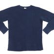 Load image into Gallery viewer, Studio D'Artisan Men's Heavyweight Waffle Knit Thermal Long Sleeve T-Shirt - 100% Cotton, Crew Neck, Ribbed Cuffs, Raw-edge hem, Made in Japan (SDA 9936) Navy-Blue