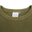 Load image into Gallery viewer, Studio D'Artisan Men's Heavyweight Waffle Knit Thermal Long Sleeve T-Shirt - 100% Cotton, Crew Neck, Ribbed Cuffs, Raw-edge hem, Made in Japan (SDA 9936) Khaki