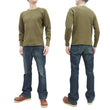 Load image into Gallery viewer, Studio D'Artisan Men's Heavyweight Waffle Knit Thermal Long Sleeve T-Shirt - 100% Cotton, Crew Neck, Ribbed Cuffs, Raw-edge hem, Made in Japan (SDA 9936) Khaki