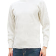 Load image into Gallery viewer, Studio D'Artisan Men's Heavyweight Waffle Knit Thermal Long Sleeve T-Shirt - 100% Cotton, Crew Neck, Ribbed Cuffs, Raw-edge hem, Made in Japan (SDA 9936) White