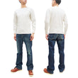 Load image into Gallery viewer, Studio D'Artisan Men's Heavyweight Waffle Knit Thermal Long Sleeve T-Shirt - 100% Cotton, Crew Neck, Ribbed Cuffs, Raw-edge hem, Made in Japan (SDA 9936) White