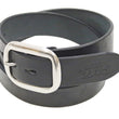 Load image into Gallery viewer, Studio D'artisan Leather Belt Men's Ccasual 38mm Wide/5mm Bend Leather with Thick Oval Buckle B-81 Black