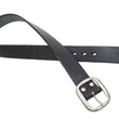 Load image into Gallery viewer, Studio D'artisan Leather Belt Men's Ccasual 38mm Wide/5mm Bend Leather with Thick Oval Buckle B-81 Black