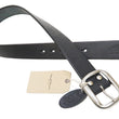 Load image into Gallery viewer, Studio D'artisan Leather Belt Men's Ccasual 38mm Wide/5mm Bend Leather with Thick Oval Buckle B-81 Black