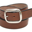 Load image into Gallery viewer, Studio D'artisan Leather Belt Men's Ccasual 38mm Wide/5mm Bend Leather with Thick Oval Buckle B-81 Brown