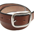 Load image into Gallery viewer, Studio D'artisan Leather Belt Men's Ccasual 38mm Wide/5mm Bend Leather with Thick Oval Buckle B-81 Brown