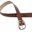Load image into Gallery viewer, Studio D'artisan Leather Belt Men's Ccasual 38mm Wide/5mm Bend Leather with Thick Oval Buckle B-81 Brown